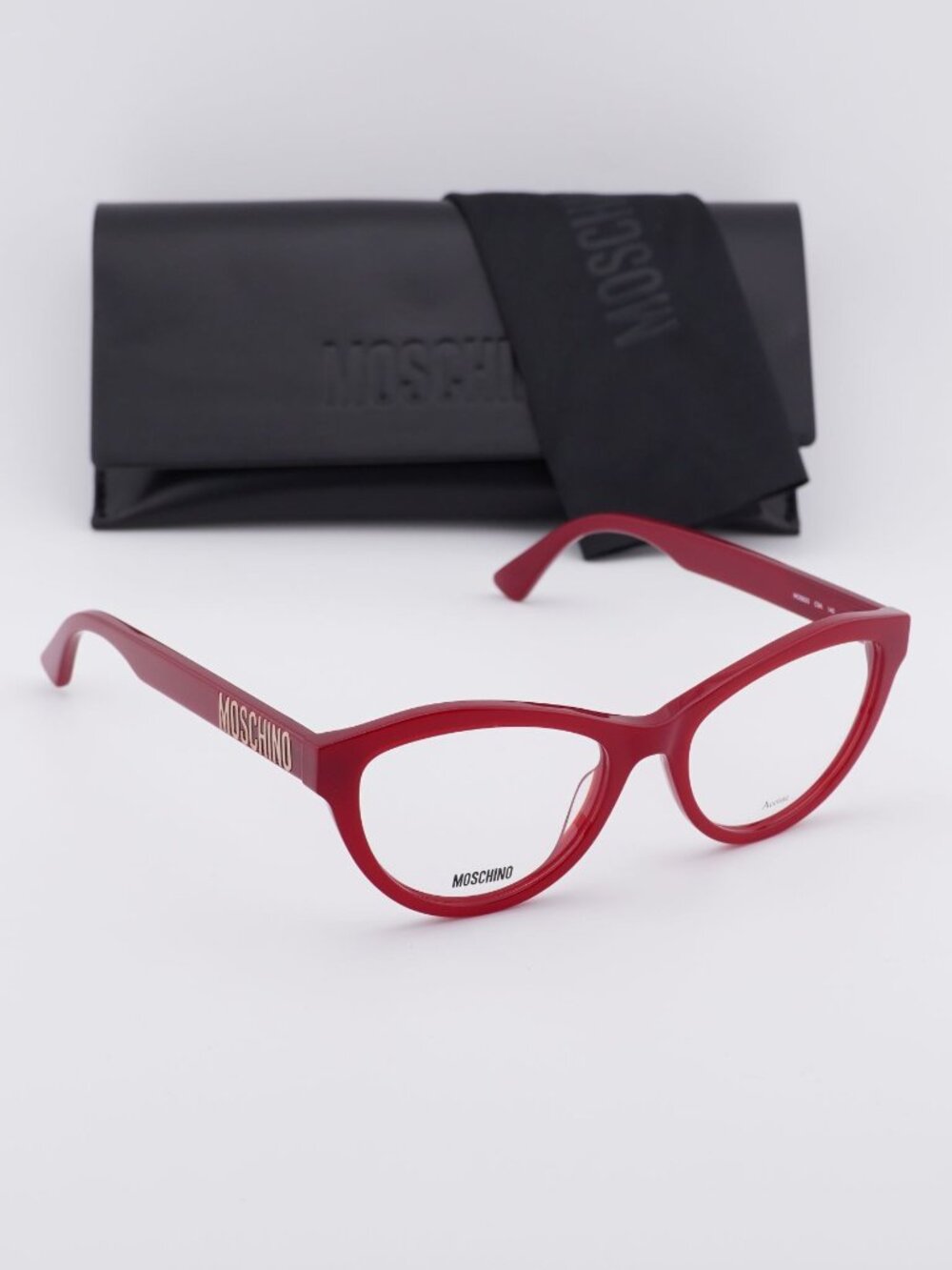 Moschino MOS623 0C9A 00 Cat Eye Eyeglasses 52mm - Red